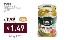 Prezzemolo e Vitale PONTI Giardiniera all'Aceto di Vino offerta
