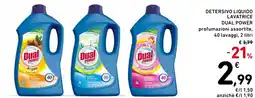 Spazio Conad Detersivo liquido lavatrice dual power profumazioni assortite, 40 lavaggi, offerta