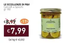 Prezzemolo e Vitale LE ECCELLENZE DI P&V Carciofi a Spicchi offerta