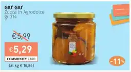 Prezzemolo e Vitale GIU' GIU' Zucca in Agrodolce offerta