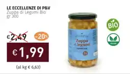 Prezzemolo e Vitale LE ECCELLENZE DI P&V Zuppa di Legumi Bio offerta