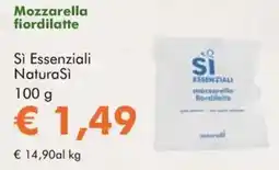 NaturaSì Mozzarella fiordilatte si essenziali naturasì offerta