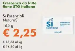 NaturaSì Crescenza da latte fieno stg italiano Sì Essenziali NaturaSì offerta