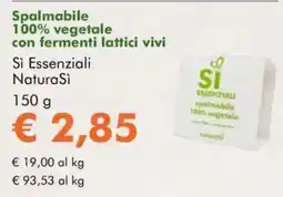 NaturaSì Spalmabile 100% vegetale con fermenti lattici vivi sì essenziali naturasi offerta