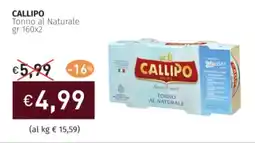 Prezzemolo e Vitale CALLIPO Tonno al Naturale offerta