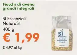 NaturaSì Fiocchi di avena grandi integrali sì essenziali naturasì offerta