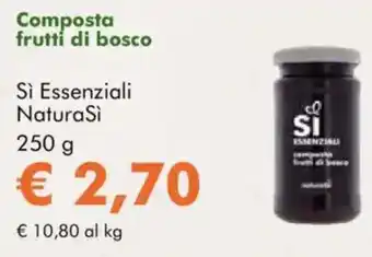 NaturaSì Composta frutti di bosco sì essenziali naturasi offerta