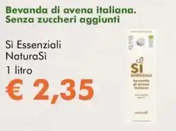 NaturaSì Sì essenziali naturasì offerta