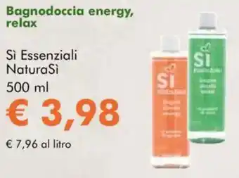 NaturaSì Bagnodoccia energy, relax sì essenziali naturasì offerta