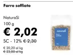 NaturaSì Farro soffiato natura si offerta