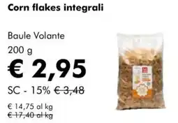 NaturaSì Corn flakes integrali baule volante offerta