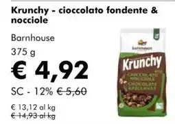 NaturaSì Krunchy - cioccolato fondente & nocciole Barnhouse offerta