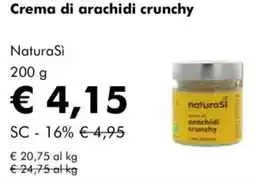 NaturaSì Crema di arachidi crunchy naturasi offerta