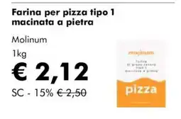 NaturaSì Farina per pizza tipo 1 macinata a pietra molinum offerta