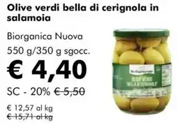 NaturaSì Olive verdi bella di cerignola in salamoia biorganica nuova sgocc offerta