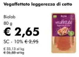 NaturaSì Vegaffettato leggerezza di cotto biolab offerta