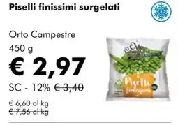 NaturaSì Piselli finissimi surgelati orto campestre offerta