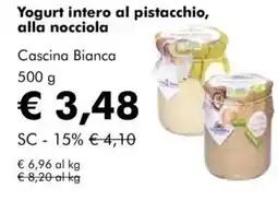 NaturaSì Yogurt intero al pistacchio, alla nocciola cascina bianca offerta