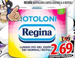 Il Genio Supermercato Regina rotoloni carta igienica 4 rotoli offerta