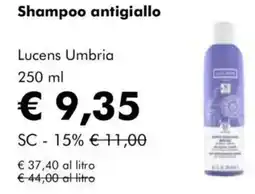 NaturaSì Shampoo antigiallo lucens umbria offerta