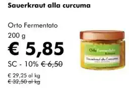 NaturaSì Sauerkraut alla curcuma orto fermentato offerta