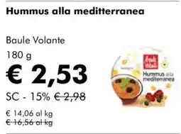 NaturaSì Hummus alla mediterranea baule volante offerta