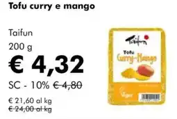 NaturaSì Tofu curry e mango Taifun offerta