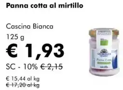 NaturaSì Panna cotta al mirtillo cascina bianca offerta