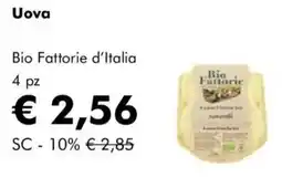 NaturaSì Uova bio fattorie d'italia 4 pz offerta