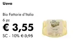 NaturaSì Uova bio fattorie d'italia 6 pz offerta