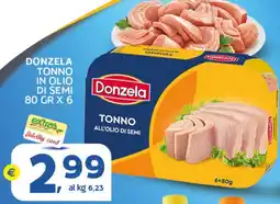Extra Supermercati Donzela tonno in olio di semi offerta
