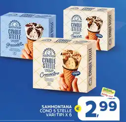 Extra Supermercati Sammontana cono 5 stelle vari tipi offerta