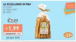 Prezzemolo e Vitale LE ECCELLENZE DI P&V Grissini al Naturale offerta