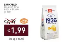 Prezzemolo e Vitale SAN CARLO Patatine 1936 Antica Ricetta offerta