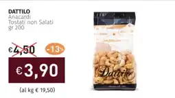 DATTILO Anacardi Tostati non Salati