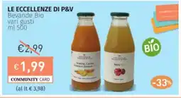 LE ECCELLENZE DI P&V Bevande Bio vari gusti
