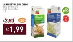 Prezzemolo e Vitale LA FINESTRA SUL CIELO Soia Drink Bio, Rice Drink Bio offerta