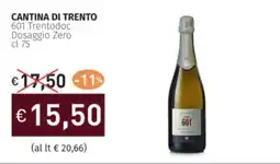 Prezzemolo e Vitale CANTINA DI TRENTO 601 Trentodoc Dosaggio Zero offerta
