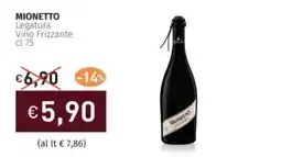 Prezzemolo e Vitale MIONETTO Legatura Vino Frizzante offerta