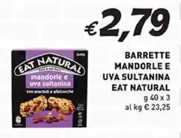 Coal Barrette mandorle e uva sultanina EAT NATURAL offerta