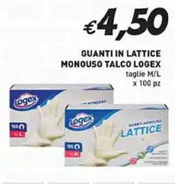 Coal Guanti in lattice monouso talco LOGEX offerta