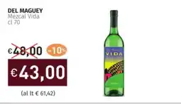 Prezzemolo e Vitale DEL MAGUEY Mezcal Vida offerta