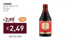 Prezzemolo e Vitale CHIMAY Birra Rood 7% Rossa offerta