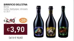 Prezzemolo e Vitale BIRRIFICIO DELL'ETNA Birra Juno, Kallyope, Ulisses offerta