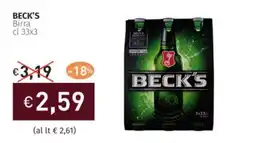 Prezzemolo e Vitale BECK'S Birra offerta
