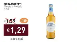 Prezzemolo e Vitale BIRRA MORETTI Filtrata a Freddo offerta