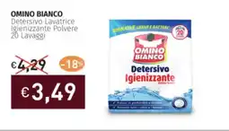 Prezzemolo e Vitale OMINO BIANCO Detersivo Lavatrice Igienizzante Polvere offerta