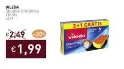 Prezzemolo e Vitale VILEDA Spugna Ondattiva Colors offerta