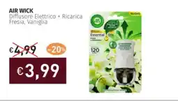 Prezzemolo e Vitale AIR WICK Diffusore Elettrico + Ricarica Fresia, Vaniglia offerta