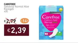 Prezzemolo e Vitale CAREFREE Salvaslip Normal Aloe Ripiegati x30 offerta